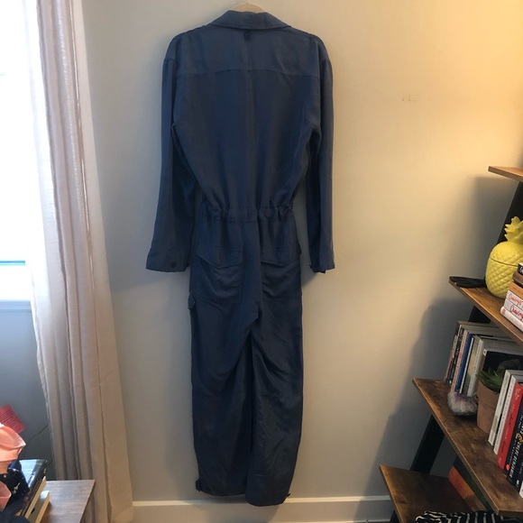 NWT Rag & Bone Henri Tie-Front Silk Jumpsuit - Picture 6 of 7